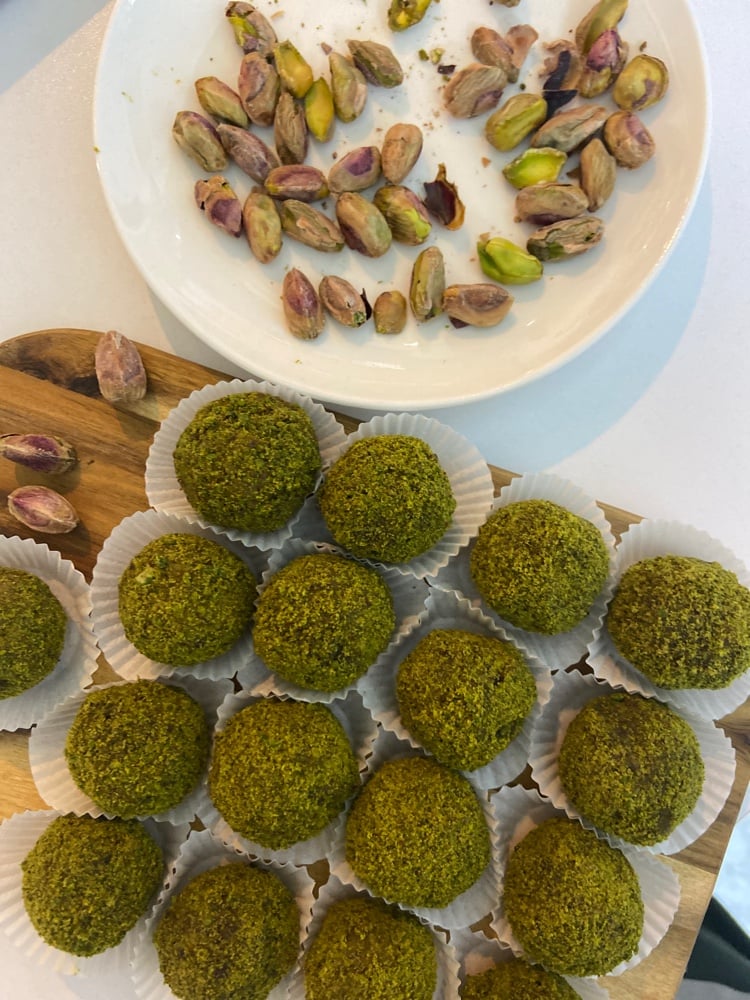 Health Candy: date, nut, chocolate