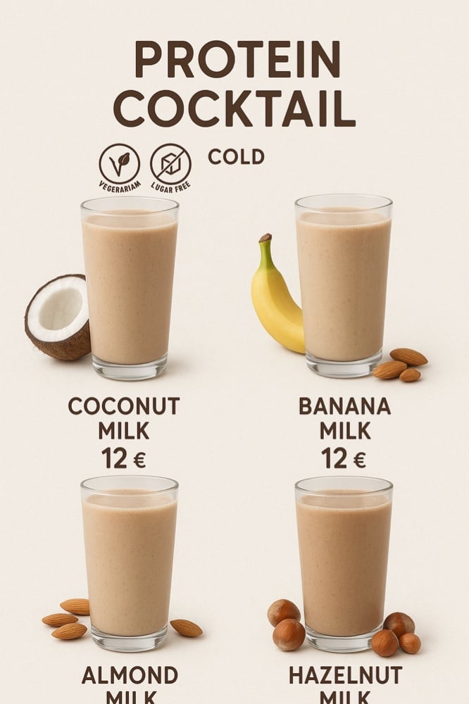 Protein cocktail NO GLUTEN no sugar