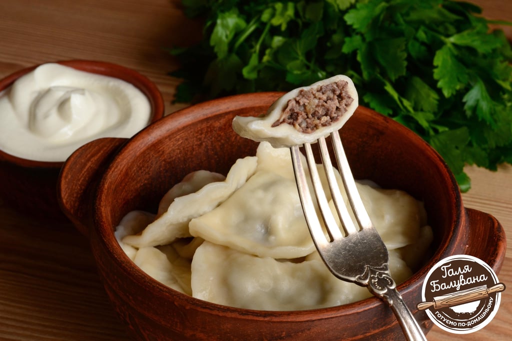 Вареники з картоплею та печінкою