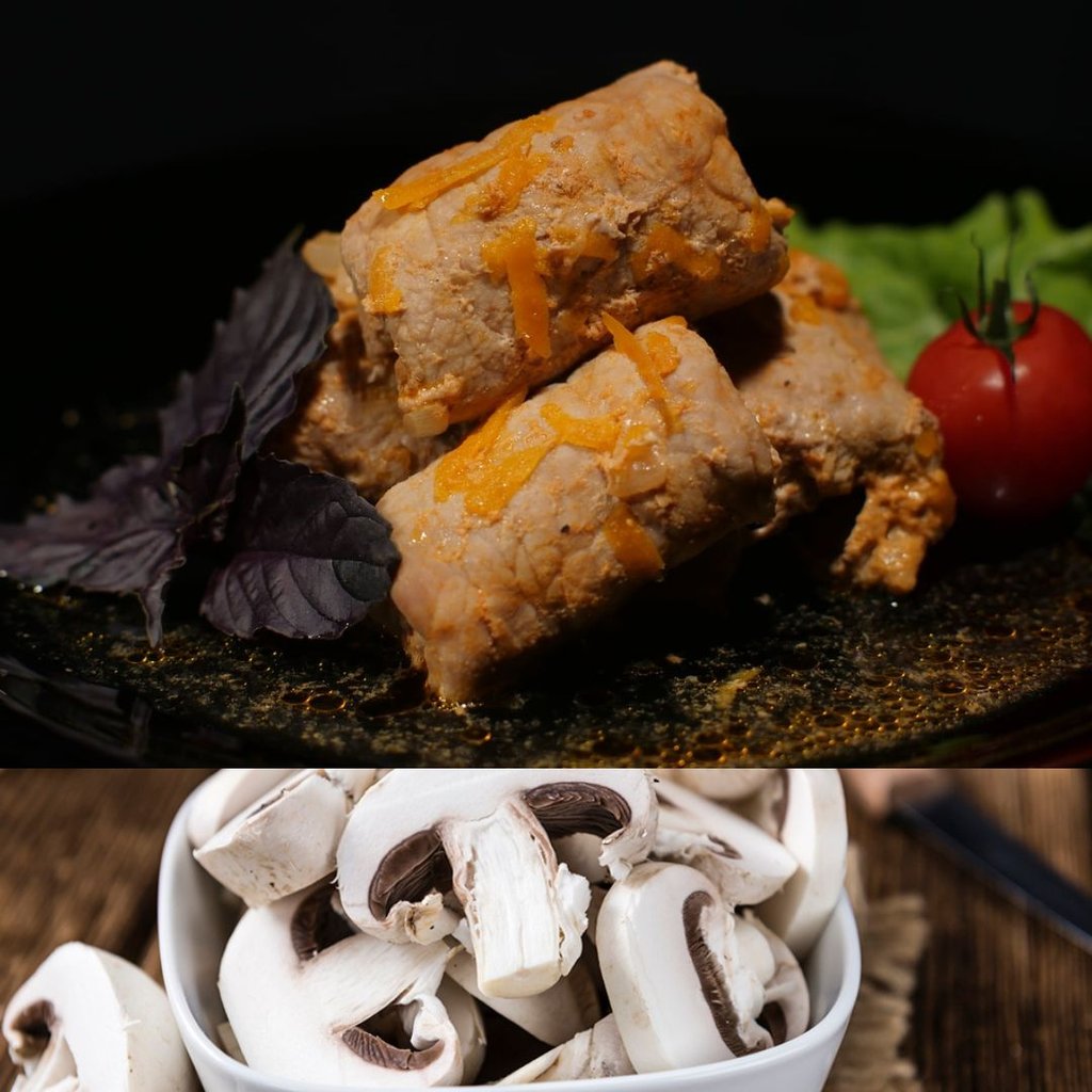 Крученики з грибами