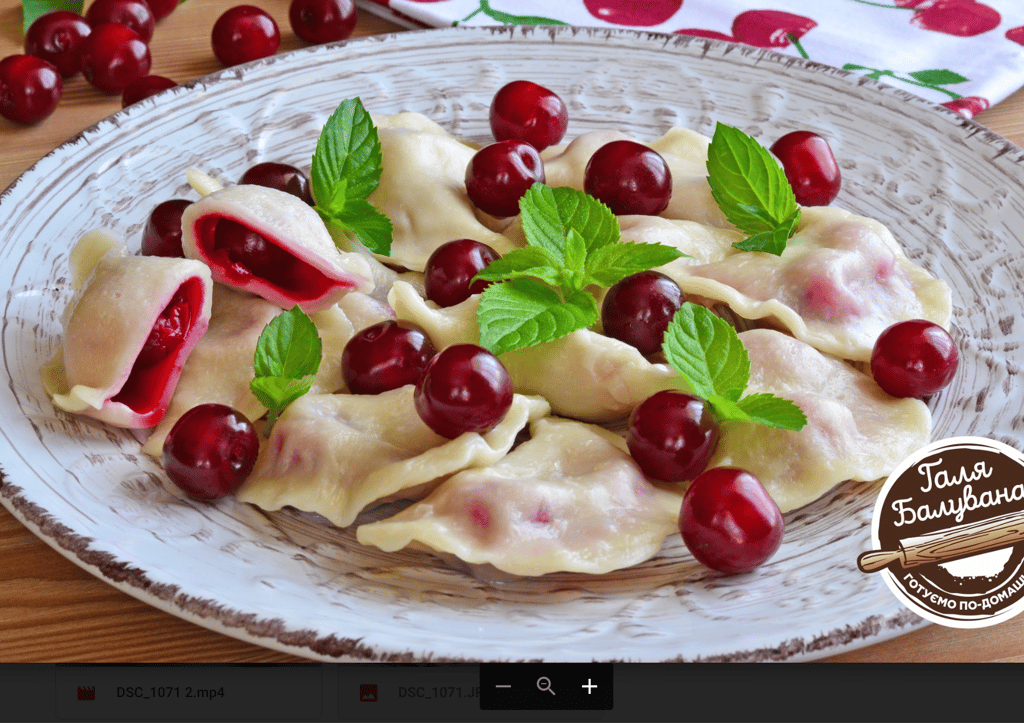 Вареники з вишнею