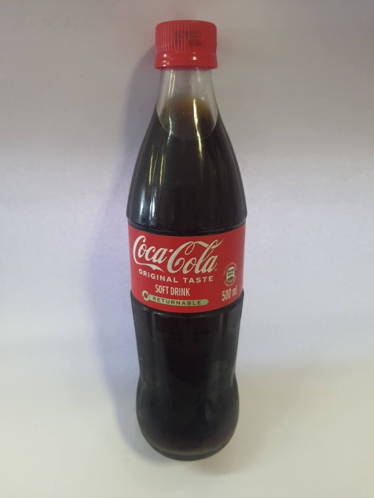 Coke 500ml ORIGINAL Rec Glass Bottle