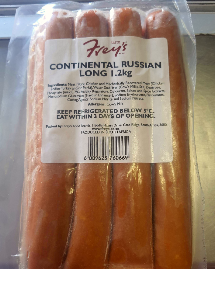 FREY'S CONTINENTAL RUSSIAN LONG 1.2KG ( FROZEN )