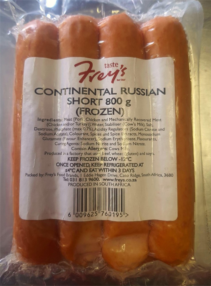 FREY'S CHEESY CONTINENTAL RUSSIAN SHORT 800G 