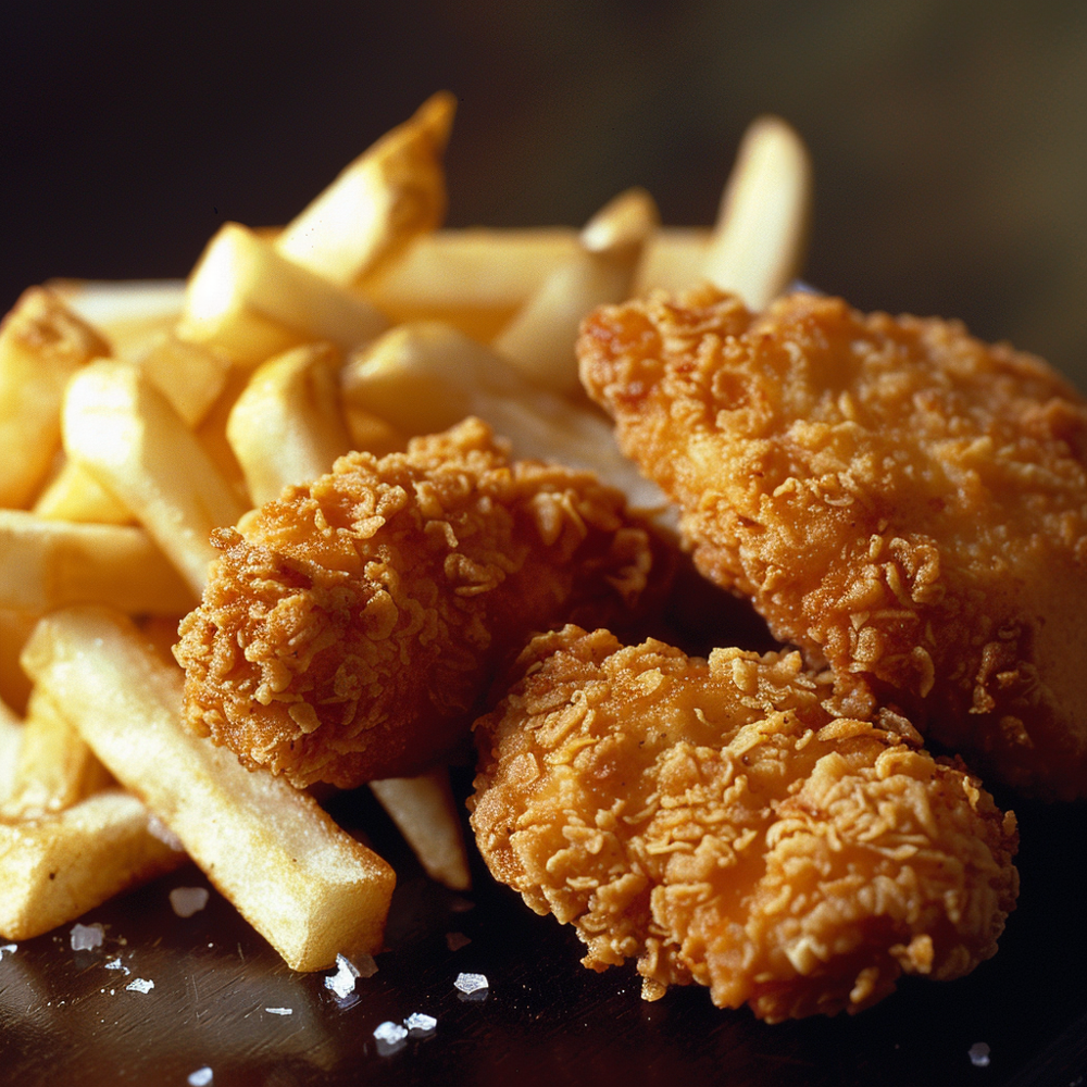 Chicken Nuggets and Fries 