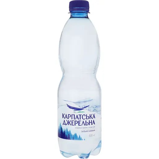 Вода " Карпатська джерельна" 0,5 л газ