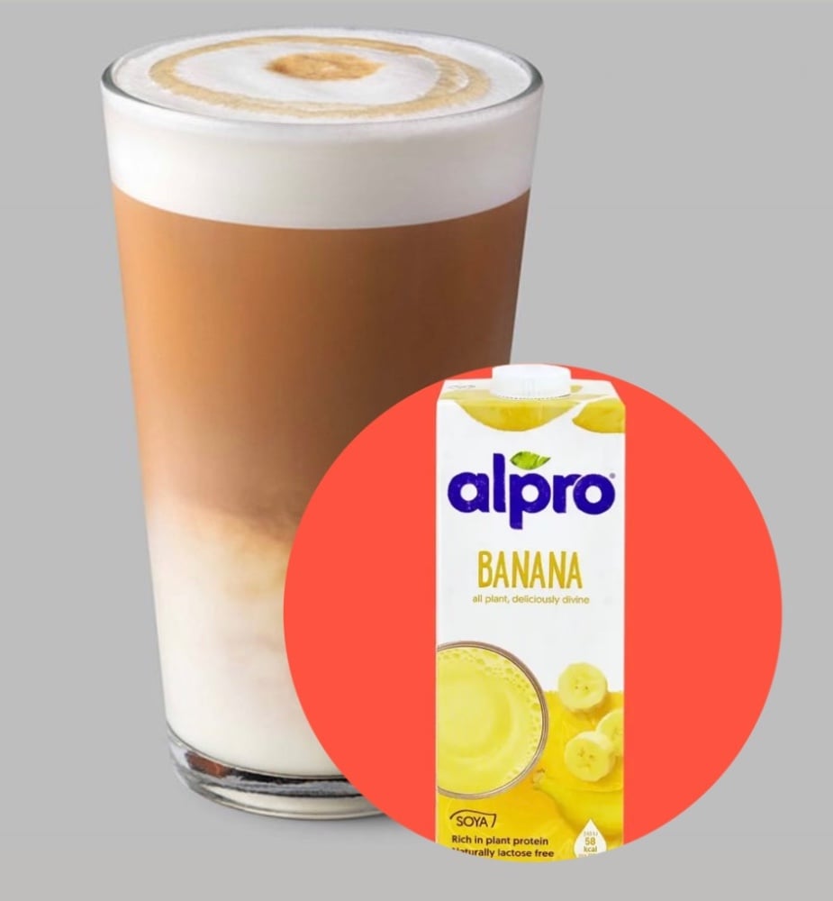Латте на банановому молоці Alpro