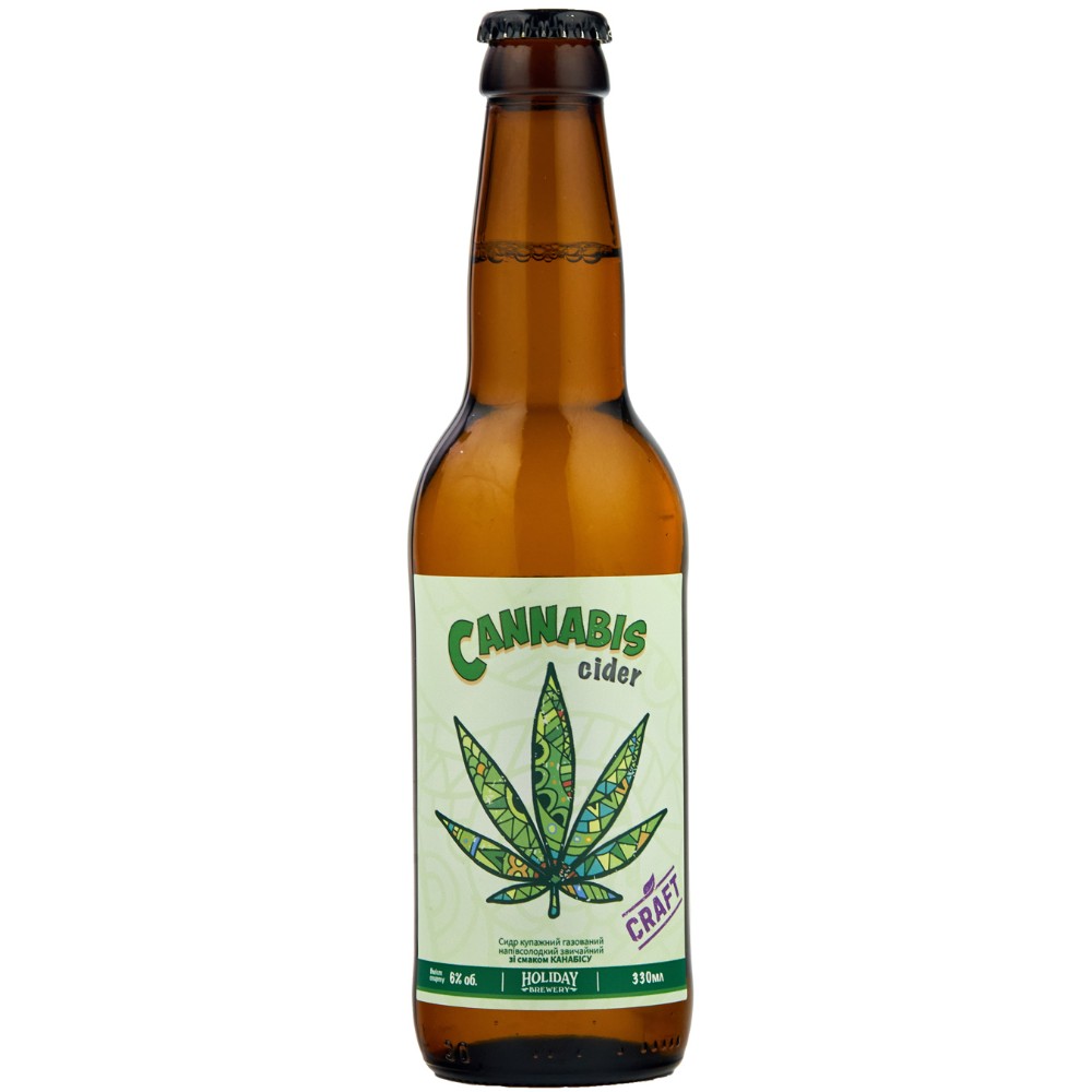Сидр КАНАБІС Cannabis напівсолодкий Holiday Brewery