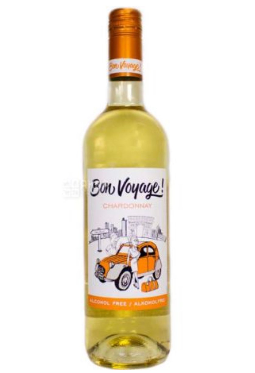 Bon Voyage Chardonnay Німеччина вино безалкогольне біле напівсолодке