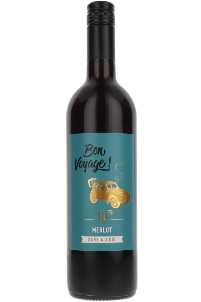Bon Voyage MERLOT Німеччина вино безалкогольне червоне напівсухе