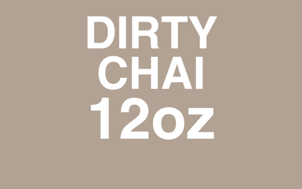 Dirty Chai latte 12oz