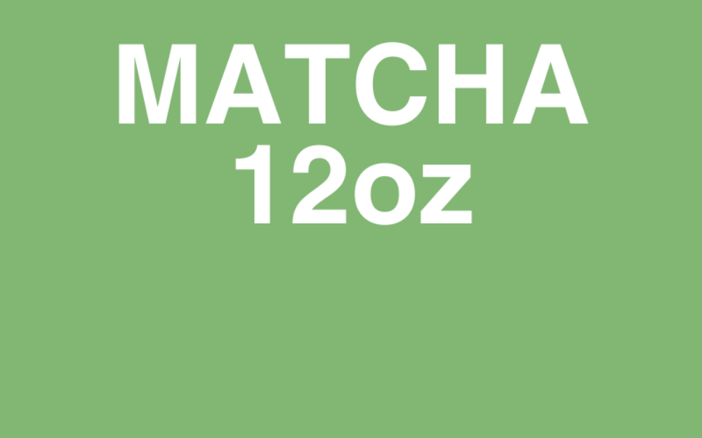 Matcha latte 12oz