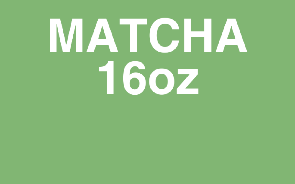 Matcha latte 16oz