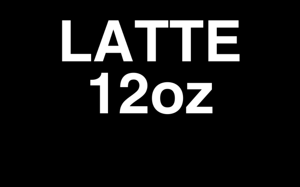 Latte 12oz