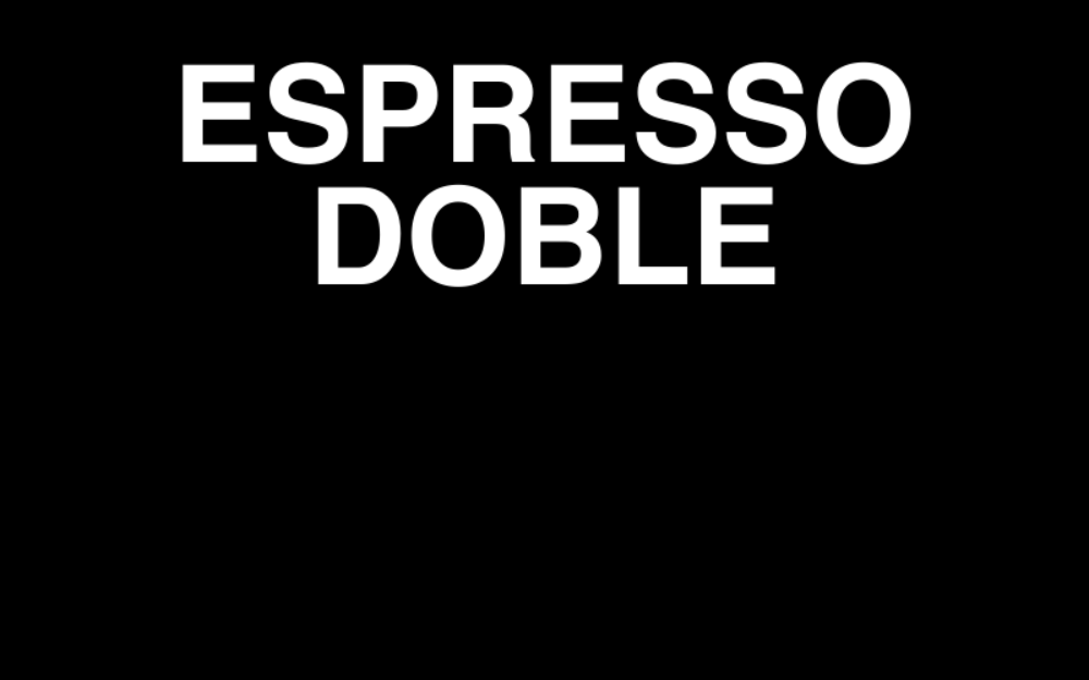Espresso doble