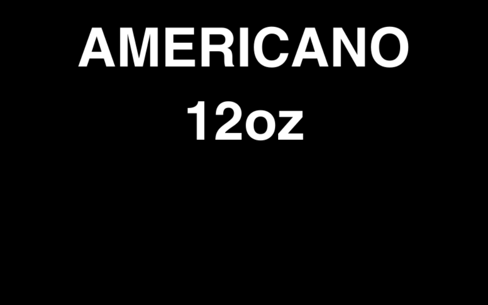 Espresso americano 12oz