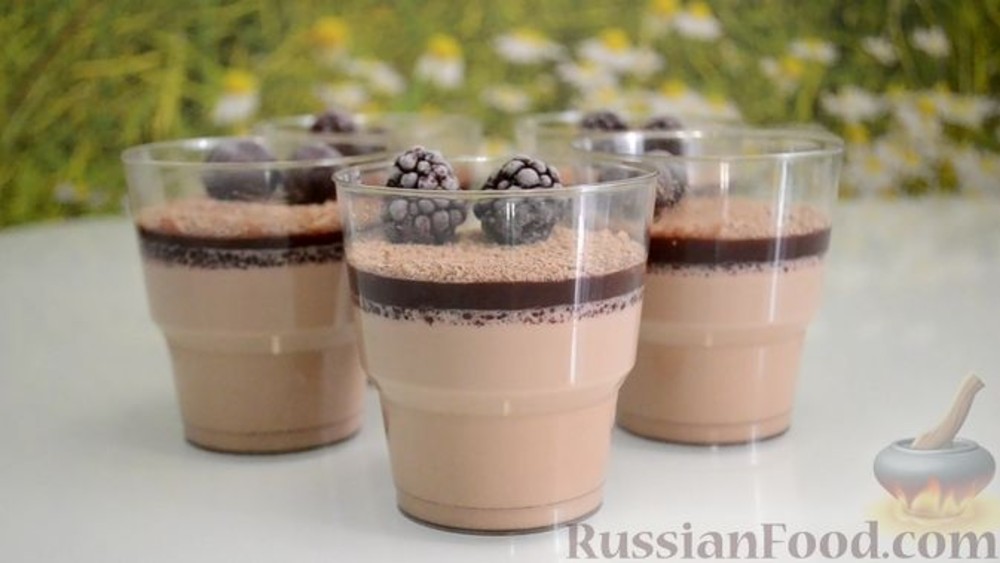 Панакота шоколадна