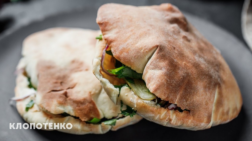 Піта Яффа з копченою куркою 