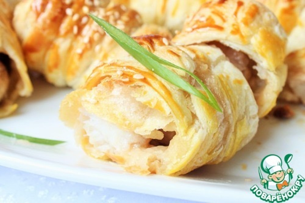 Шашлик у тісті з курки