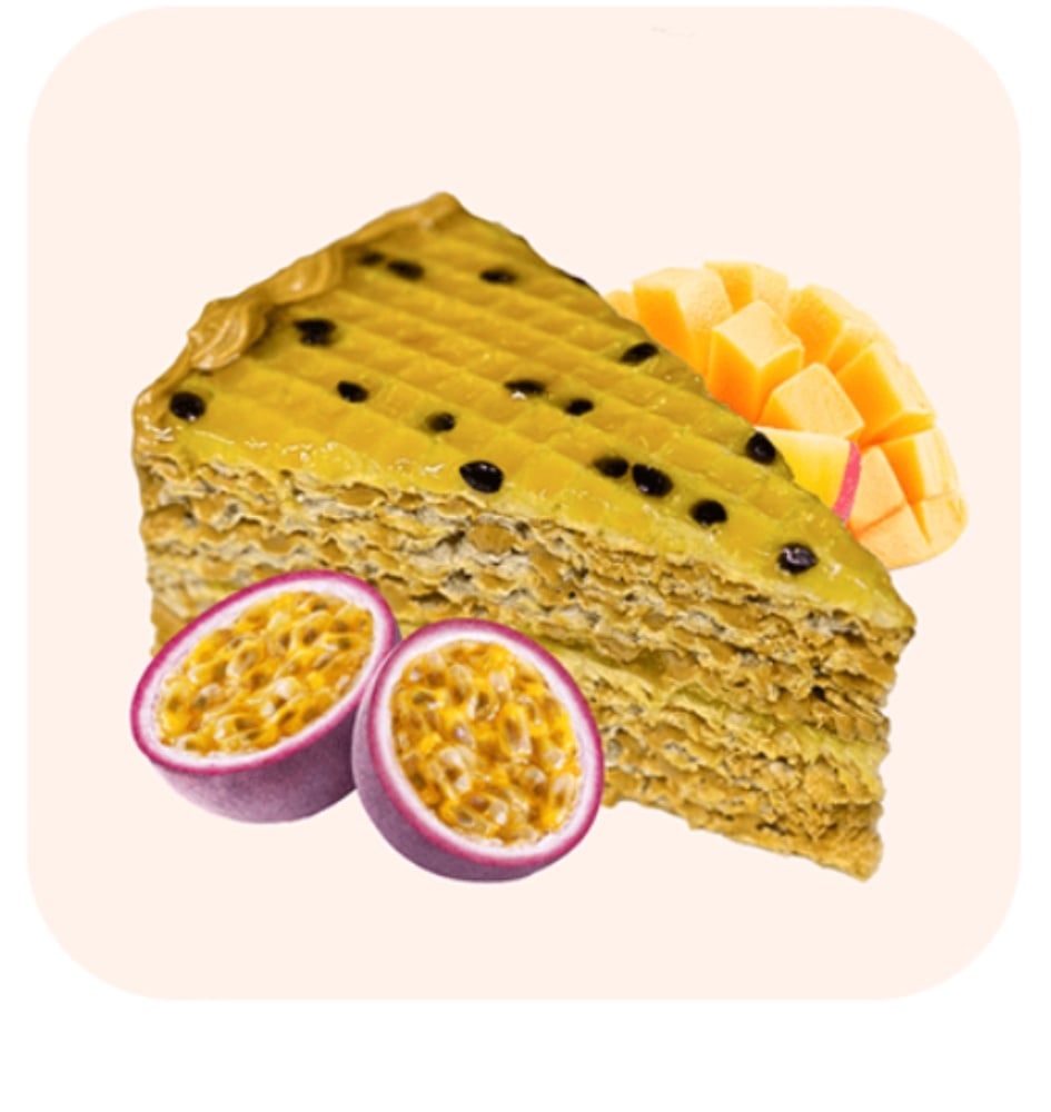 Торт з  манго і маракуйя