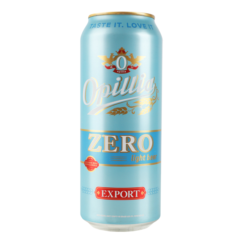 Пиво OPILLIA EXPORT ZERO 0.5 ж\б