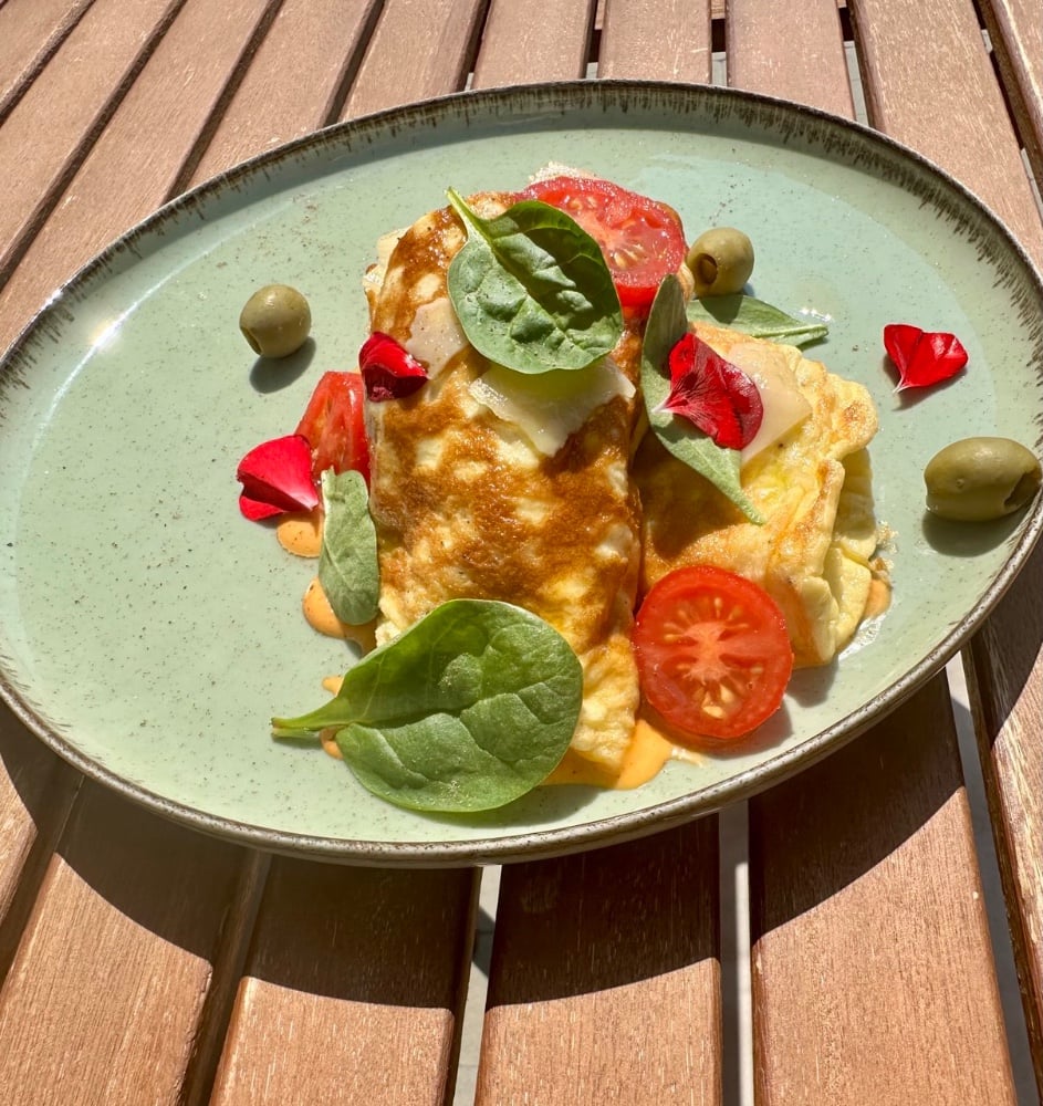 Пишний омлет з сиром та овочами, 310г
