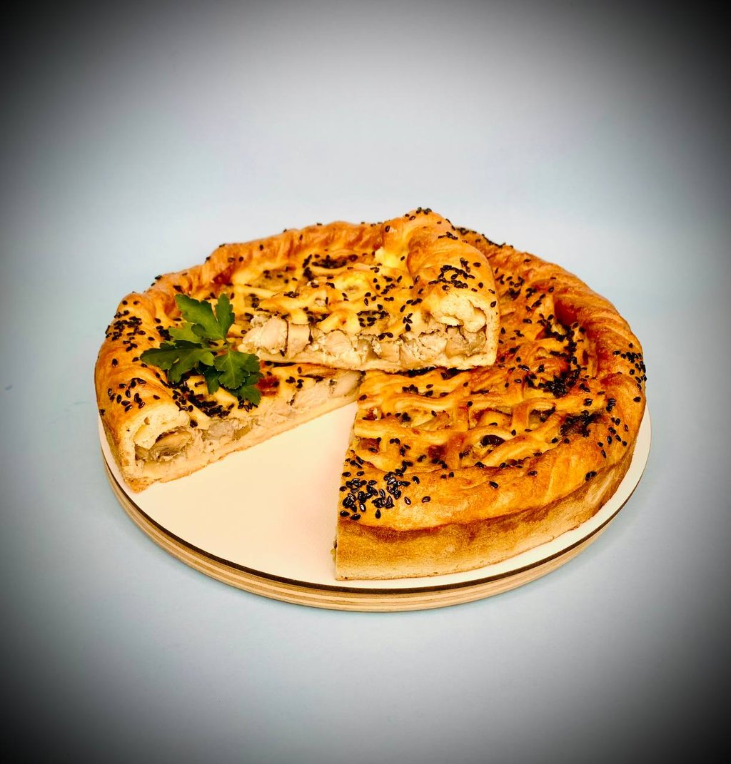 NEW✨Пиріг жульєн з грибами та куркою