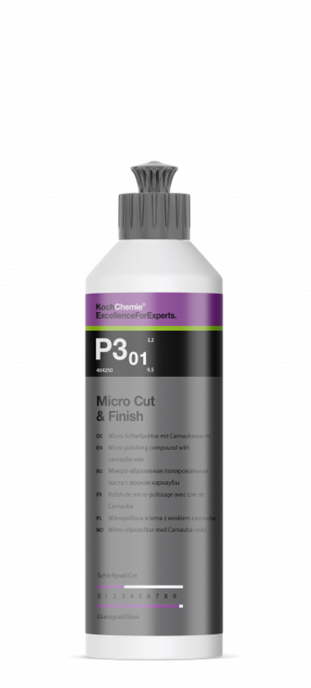 Micro Cut & Finish P3.01 мікрошліфувальна паста з віском карнауби 0.25 л