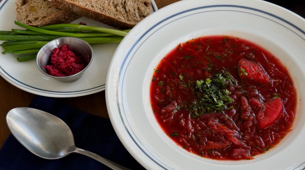 Борщ з фасолею Vegan