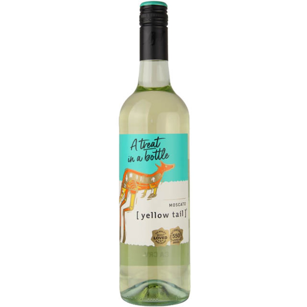 Вино Yellow Tail Moscato, біле, напівсолодке.