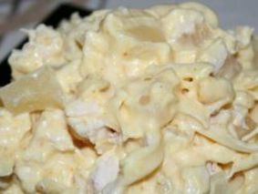 Cheese salad w. pineaple / Салат ссырный с ананасом