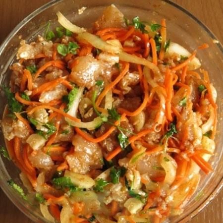 Khe w. fish (Korean salad) / Хе из рыбы