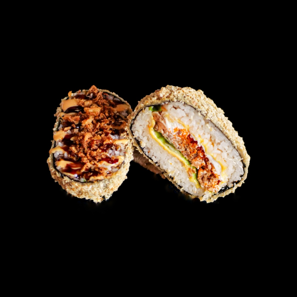 Бургер з смаженим лососем