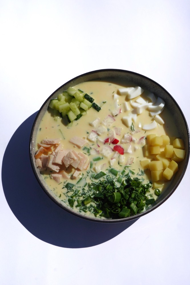 Окрошка з копченою куркою, 440 гр