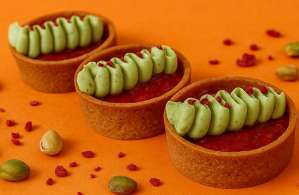 Тарт "Фісташка-малина"