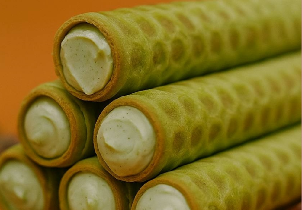 Трубочка вафельна фісташкова