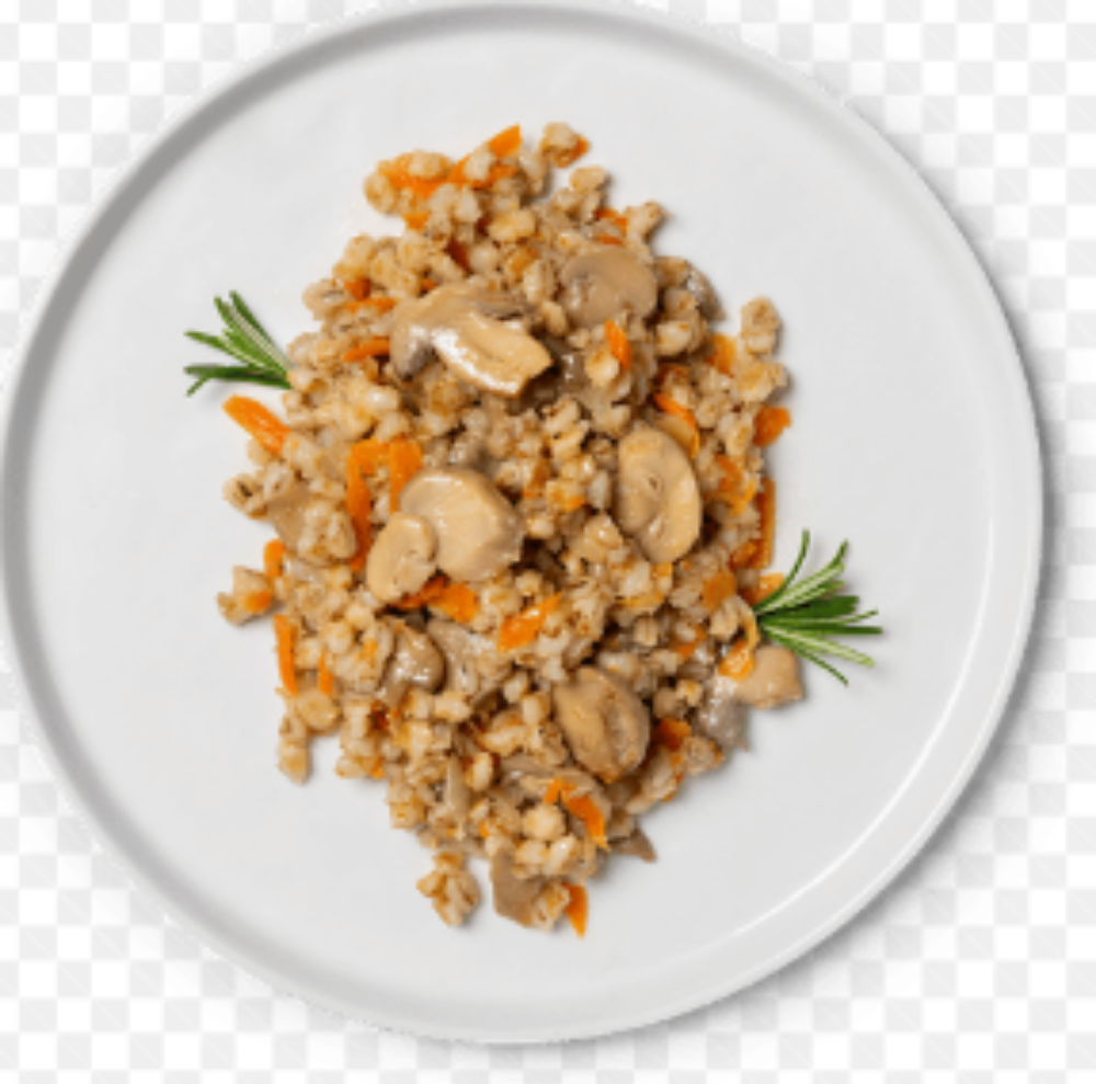 Каша перлова з грибами