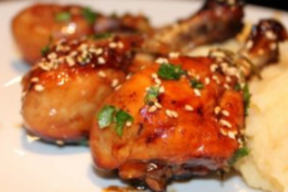 Гомілка куряча запечена