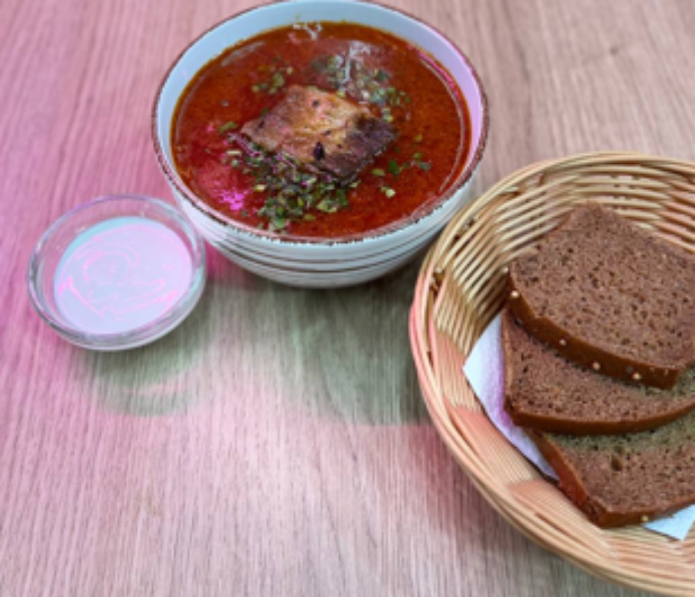 Борщ зі свиним ребром, 500 мл