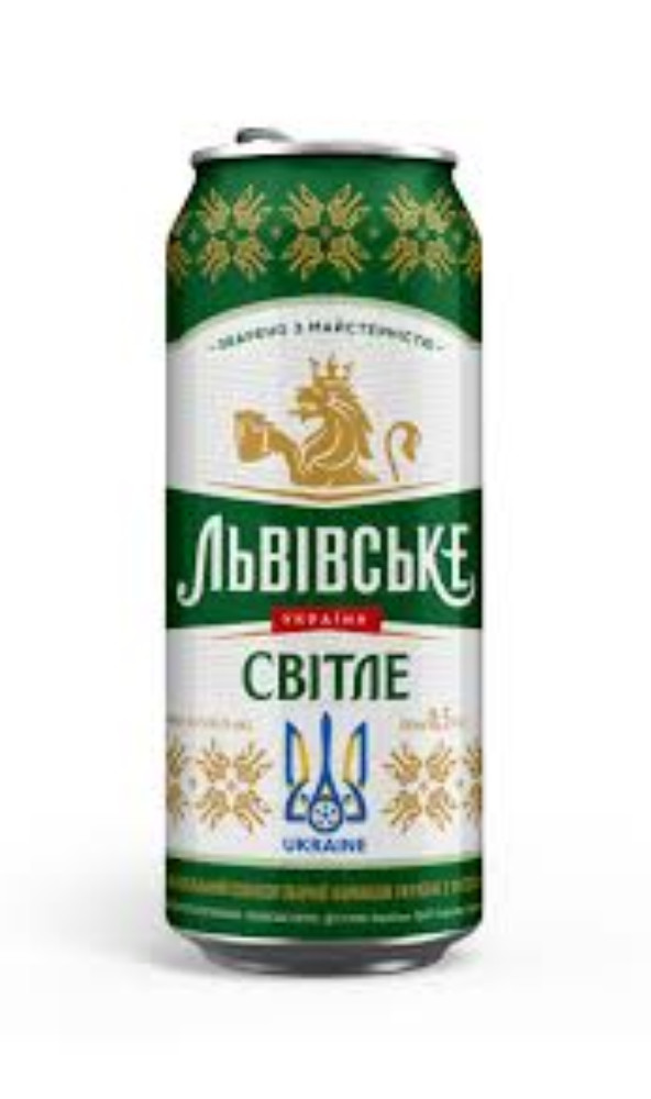Пиво Львівське світле жб
