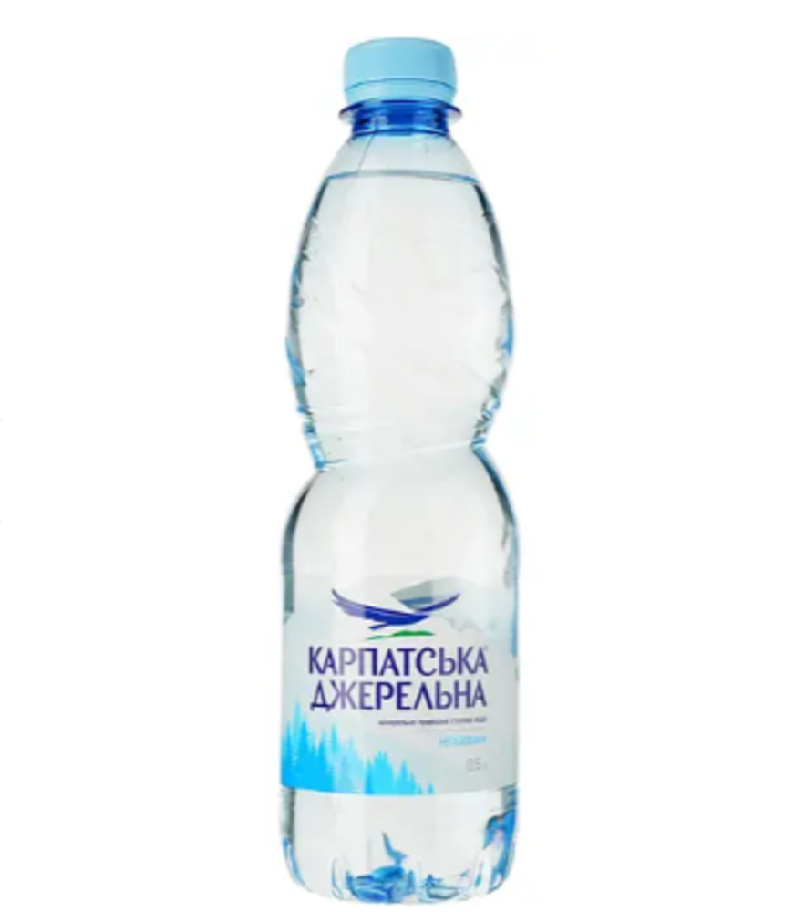 Карпатська джерельна негазована вода 0,5 л пет