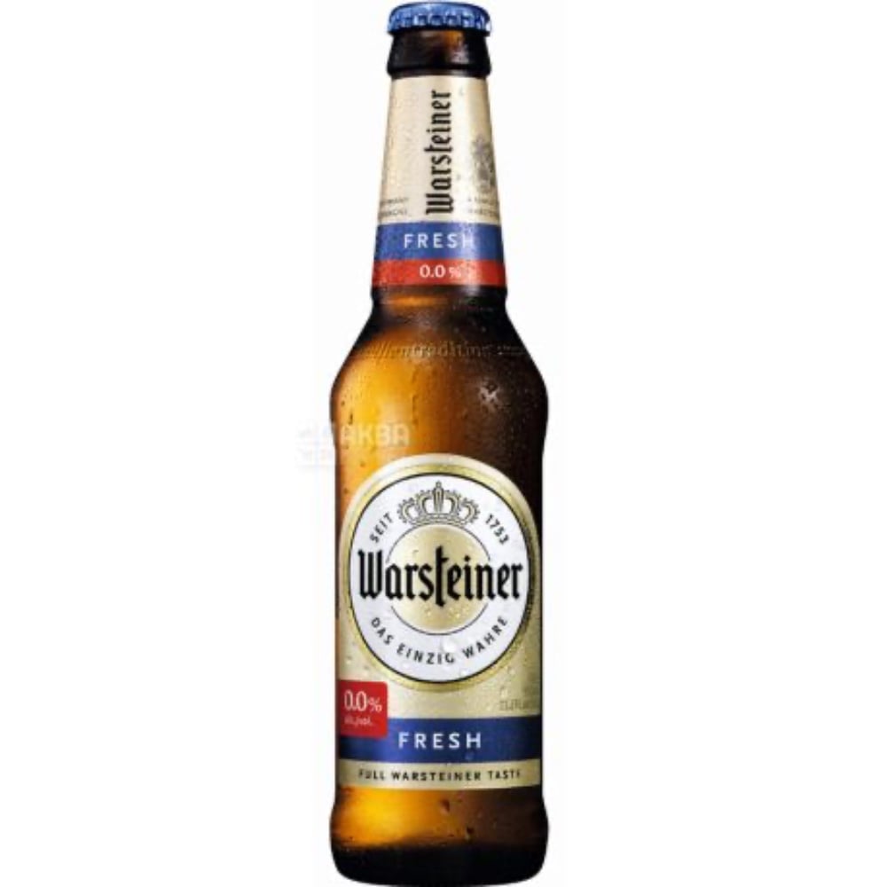 Пиво Warsteiner б/а, 0,33 л