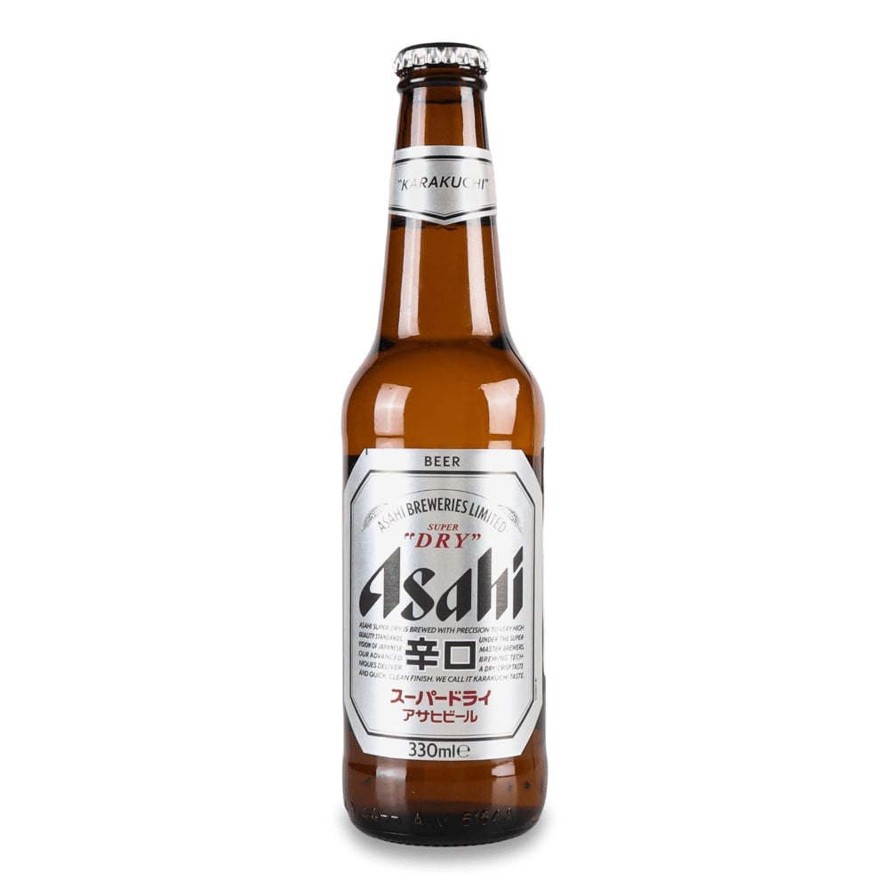 Пиво світле Asahi Super Dry 0.33л