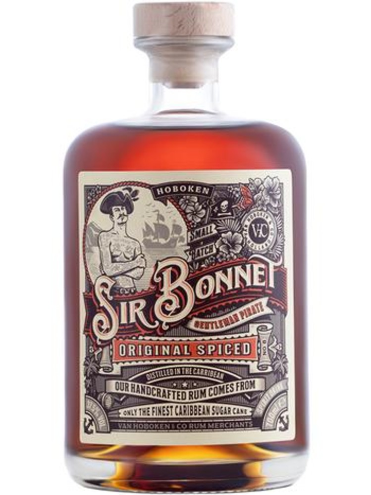 Алкогольний напій на основі рому "Sir Bonnet" Spiced Rum 37,5%, 50 мл