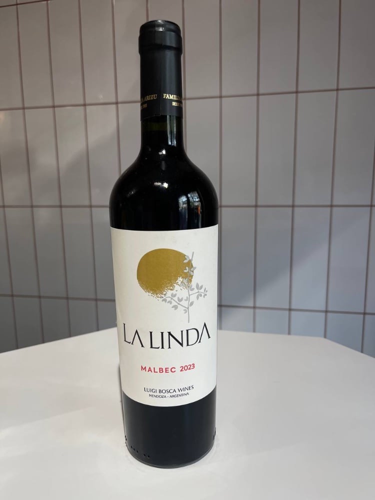 Вино "La Linda" Malbec (сухе, червоне Mendoza, Аргентина) 150 мл