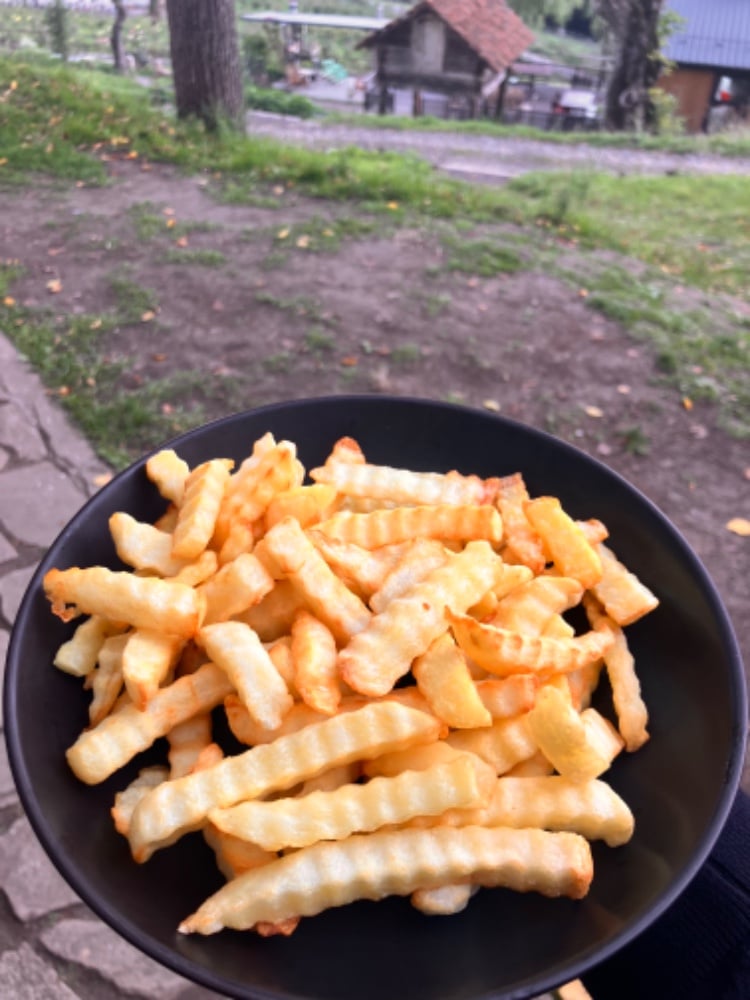 ქრინქლ ფრი (ჰაერზე გამომცხვარი) / Crinkle Fries (Air fried) 