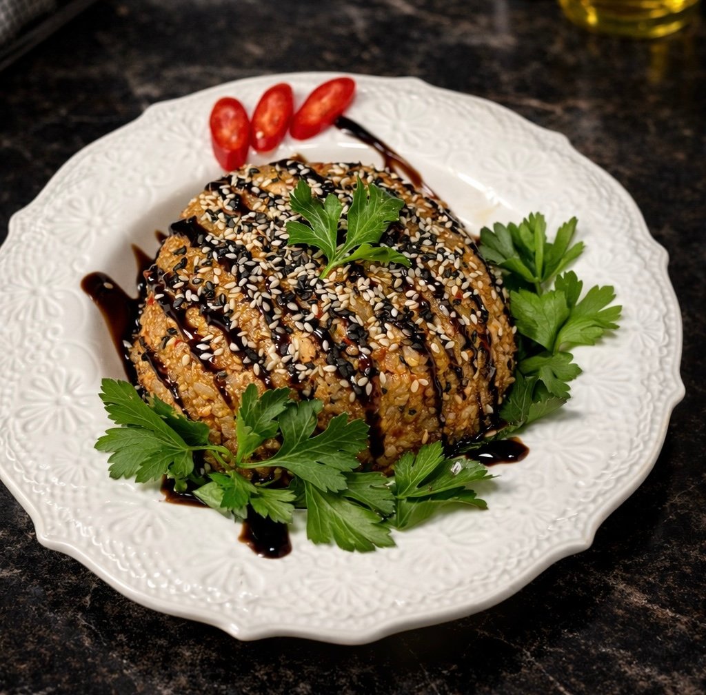 Тайський рис з копченою куркою