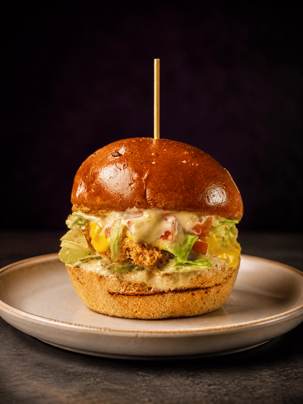 crispy chicken burger