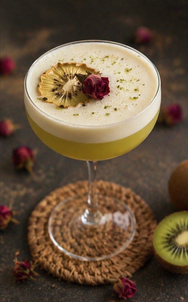 Kiwi Foam Mocktail