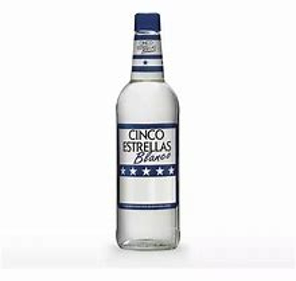 BOTELLA RON BLANCO CINCO ESTRELLAS
